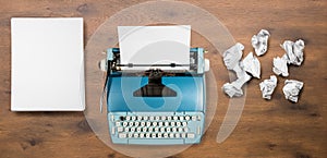 Old electric typewriter for novel with many failed attempts