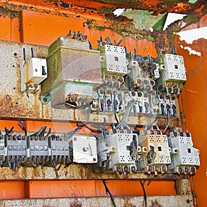 Old electrical panel