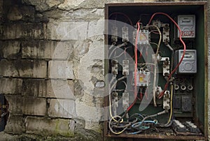 Old electrical panel