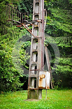 Old electrical panel