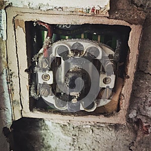 Old electrical socket