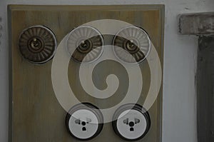 Old Electrical socket wall.