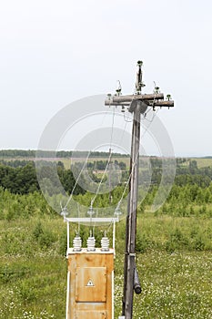 Old electrical transformer station