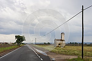 An old electricity booth to give light to the farm, now in disuse.