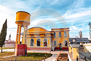 The old electricity factory of Edirne located by the Tunca River, Turkiye