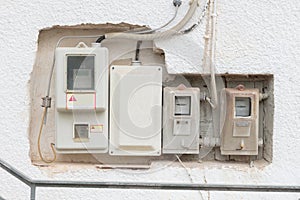 Old electricity meter, Greece