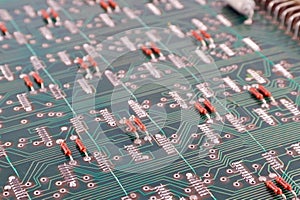 Old electronic circuit board