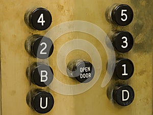 Old Elevator Buttons