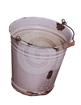 Old empty bucket