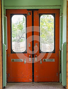 Old empty train carriage