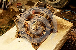 Old Engine block photo