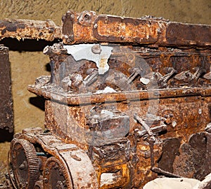 Old engine in the Fort Tigne (Sliema)