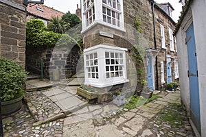 Old english country cottage in village