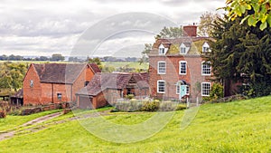 Old English Farmhouse, Worcestershire, England. photo