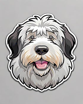 old english sheepdog dog sticker decal reliable companion