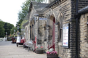 Old English Victorian Railway Station