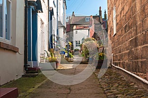 Old English Village Terraced Cottages