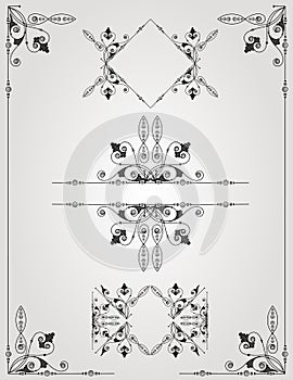 Old engraving ellement