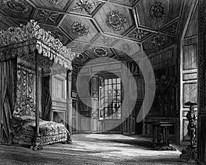 Old Illustration of  Historic Scottish Palace photo