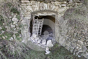Old entrance to a cave