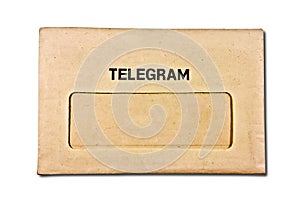 The Old envelope of telegram