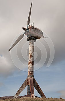 Old eolian turbine photo
