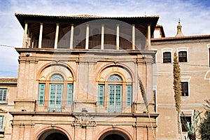 Old Episcopal Palace facade in Murcia