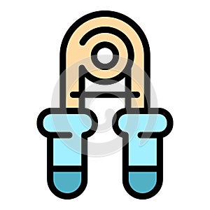 Old espander icon vector flat