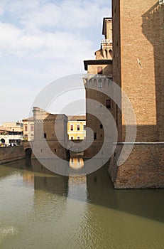 Old Estense Castle in Ferrara, Italy