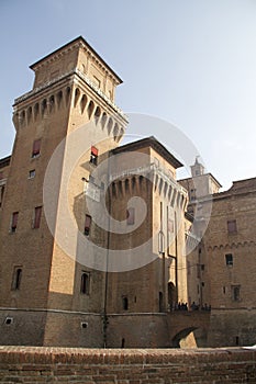 Old Estense Castle in Ferrara, Italy