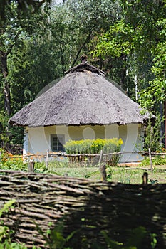 Old ethnic huts and houses of Ukrainians in Pereyaslav