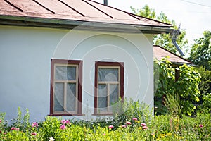 Old ethnic huts and houses of Ukrainians in Pereyaslav