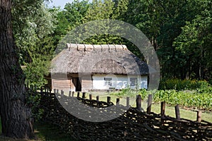 Old ethnic huts and houses of Ukrainians in Pereyaslav