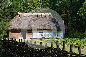 Old ethnic huts and houses of Ukrainians in Pereyaslav