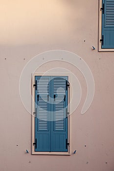 Old European window shutters