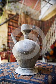 Old ewer in an arab shop