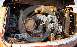 Old Excavator Motor