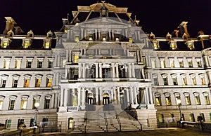 Old Executive Office Building Night Washington DC