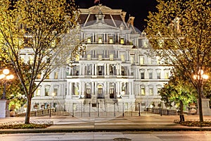 Old Executive Office Building Night Washington DC