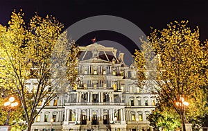 Old Executive Office Building Night Washington DC