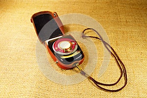Old exposure meter for photography