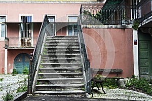 Old exterior staircase