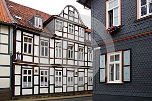 Old Fachwerk house in Wolfenbuttel.