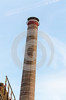 Old factory brick chimney