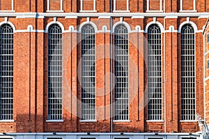 Old factory brick wall