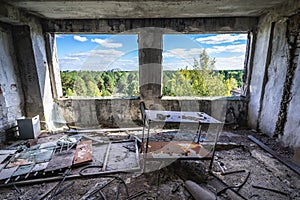 Old factory in Chernobyl Zone