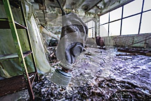 Old factory in Chernobyl Zone