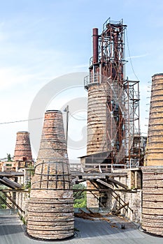 Old factory with chimneys