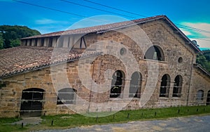 Old factory of guns in Brazil. Floresta Nacional FazendaIpanema, Sao Paulo, Brazil. Very touristic landmark