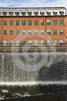 Old factory. Industrial landscape. Norrkoping. Sweden